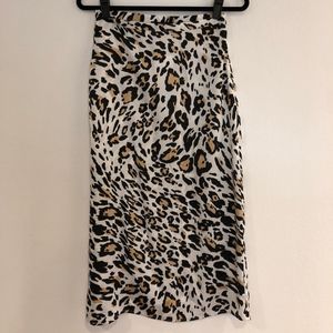 Forever 21 //  Leopard Print Midi Skirt